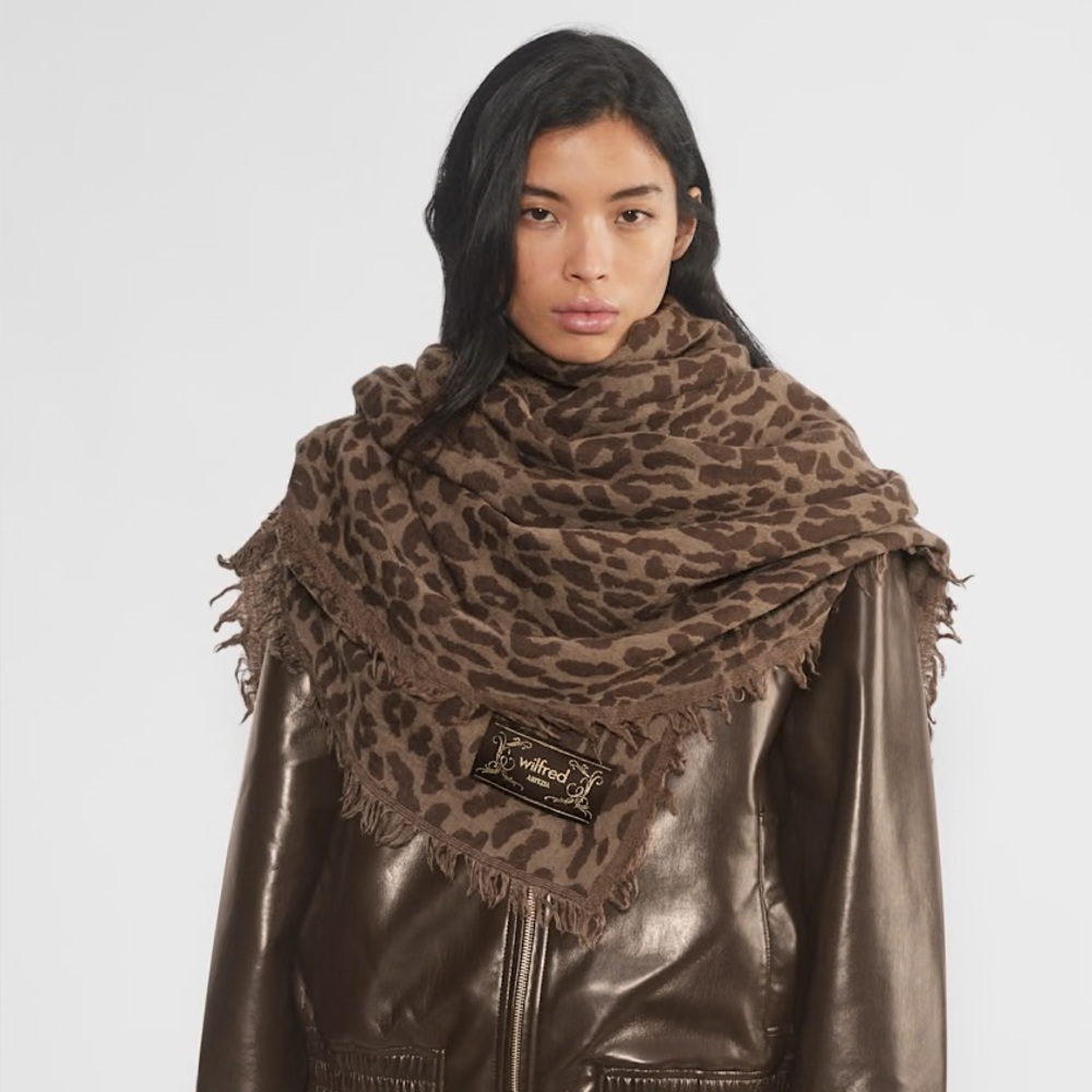 Aritzia- Wilfred Patterned 100% Wool Scarf